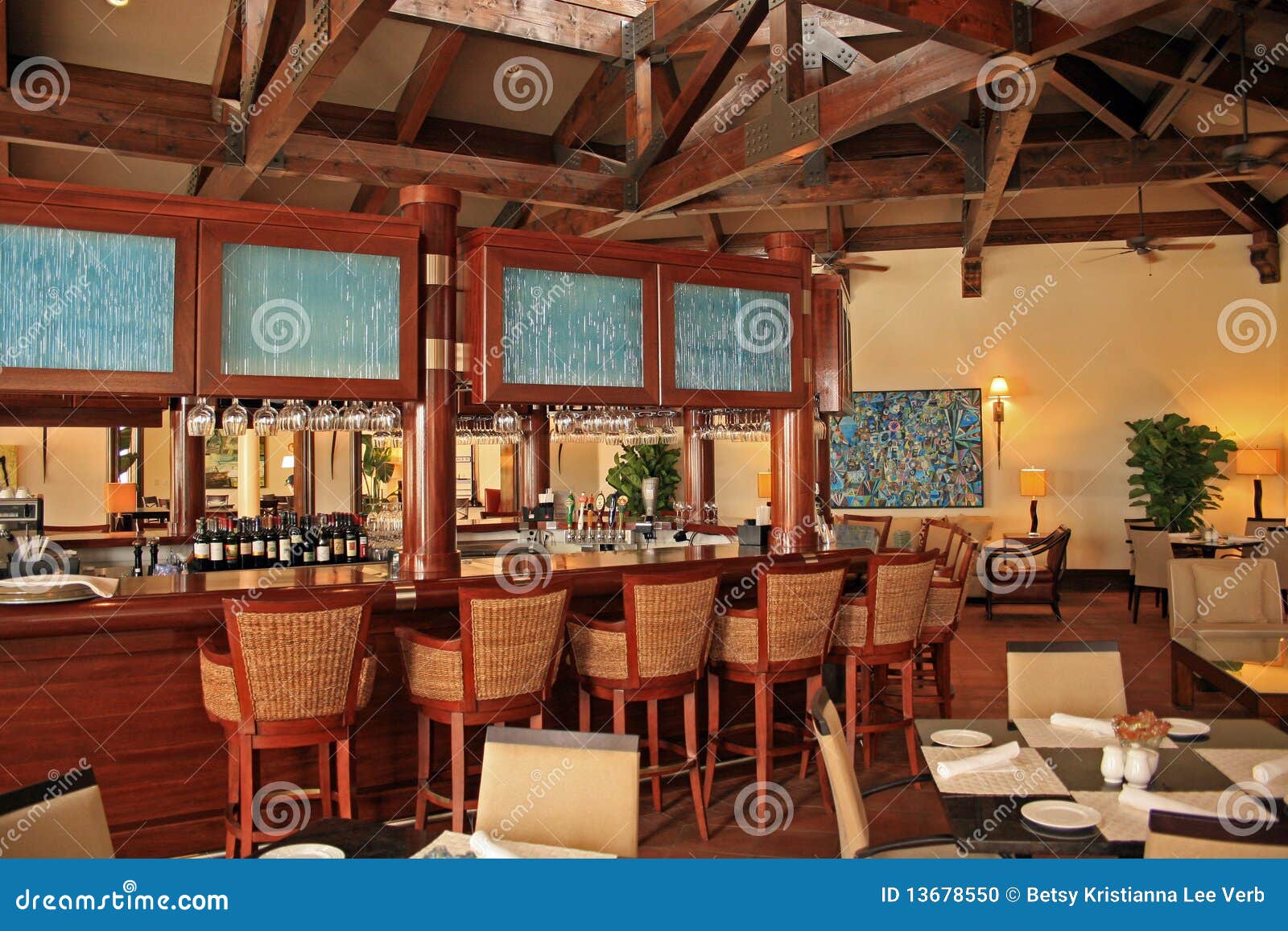 Clubhouse Bar stock photo. Image of design, drinks, trendy 13678550