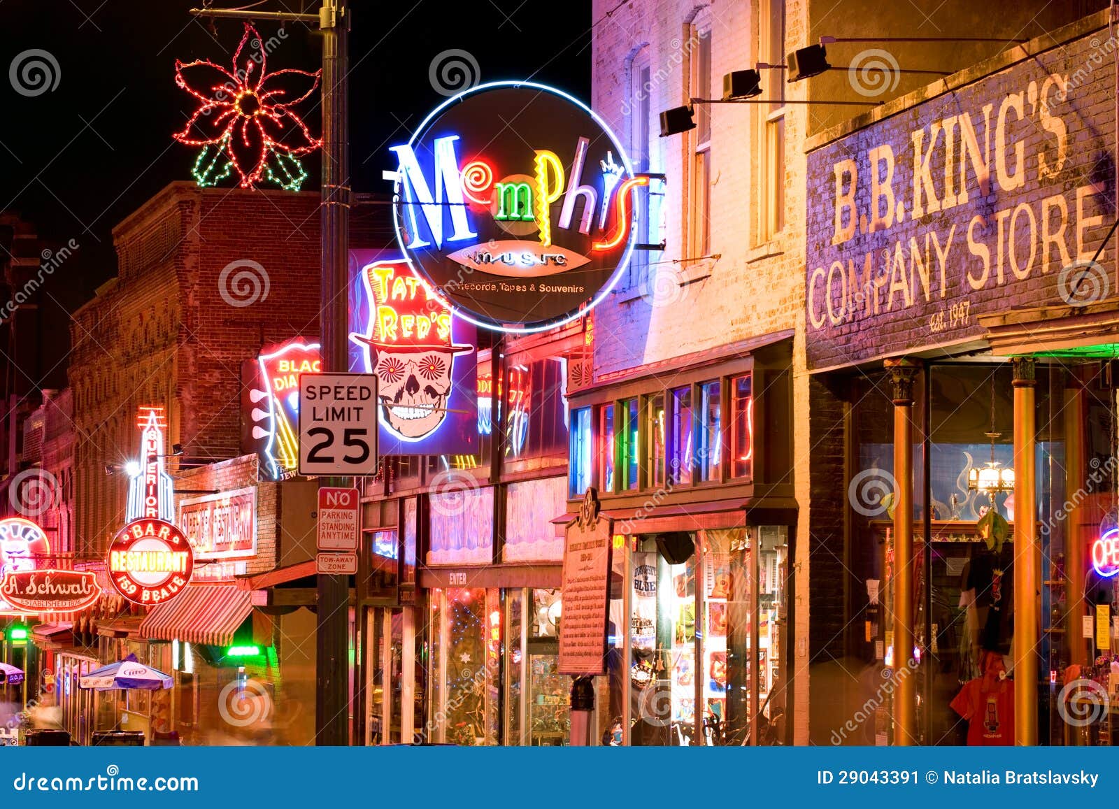 Clubs of Beale street editorial photo. Image of dixieland - 29043391