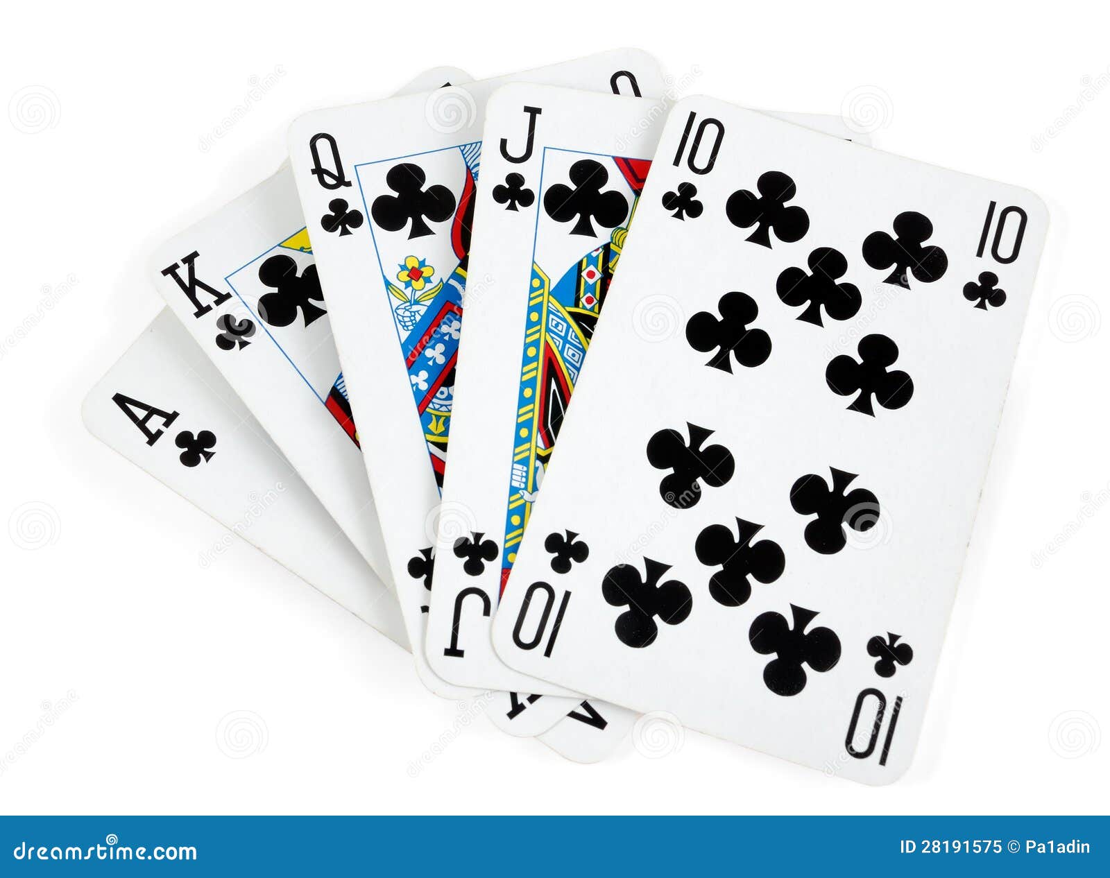 King, queen, jack, antique playing cards. These are the three clubs - Stock Image - Everypixel