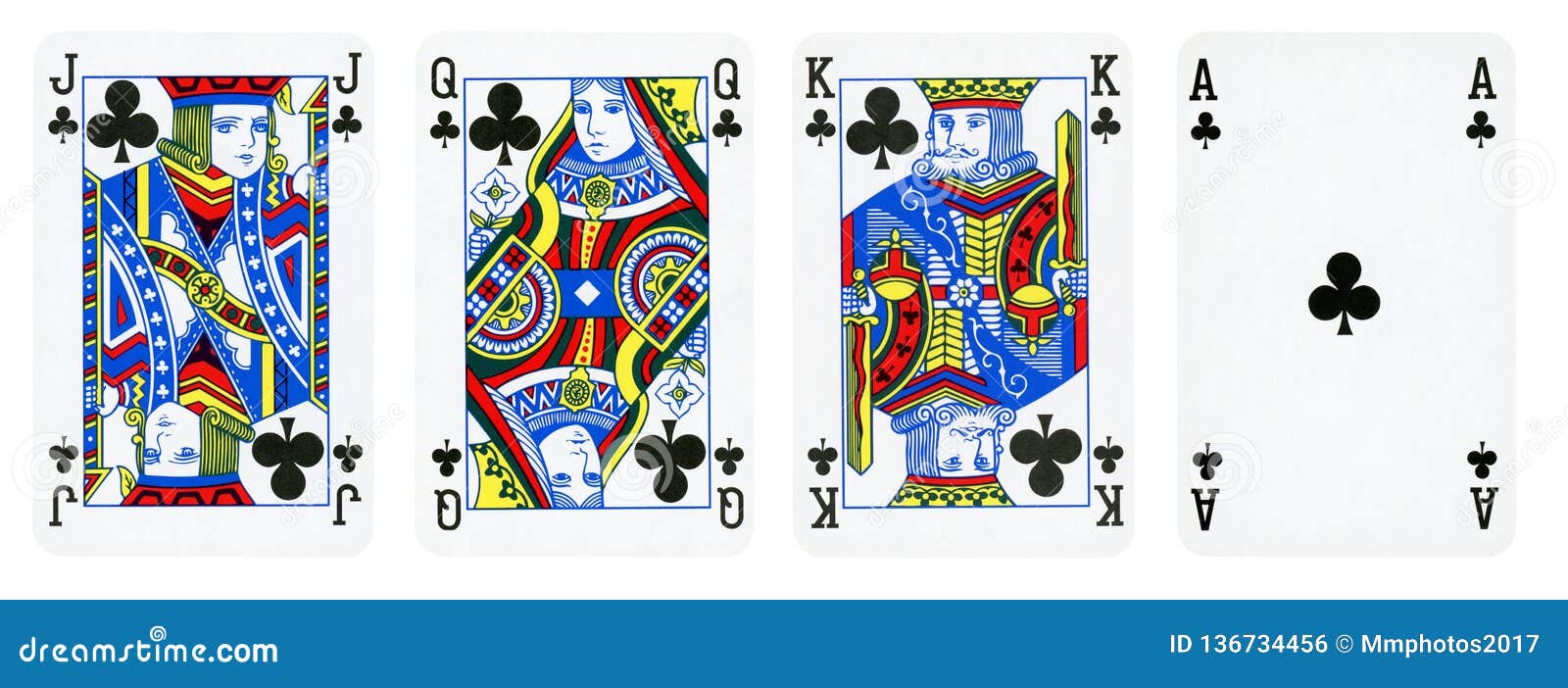 Set of Three Jack, Queen and King Playing Card Collages - Multi