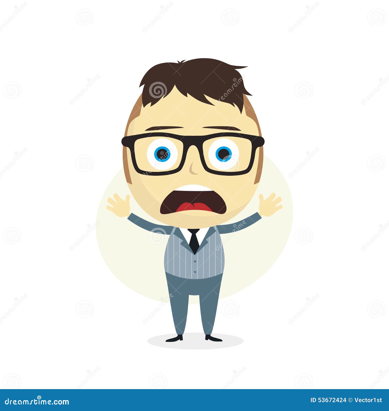 Clueless businessman stock vector. Illustration of speculation - 53672424