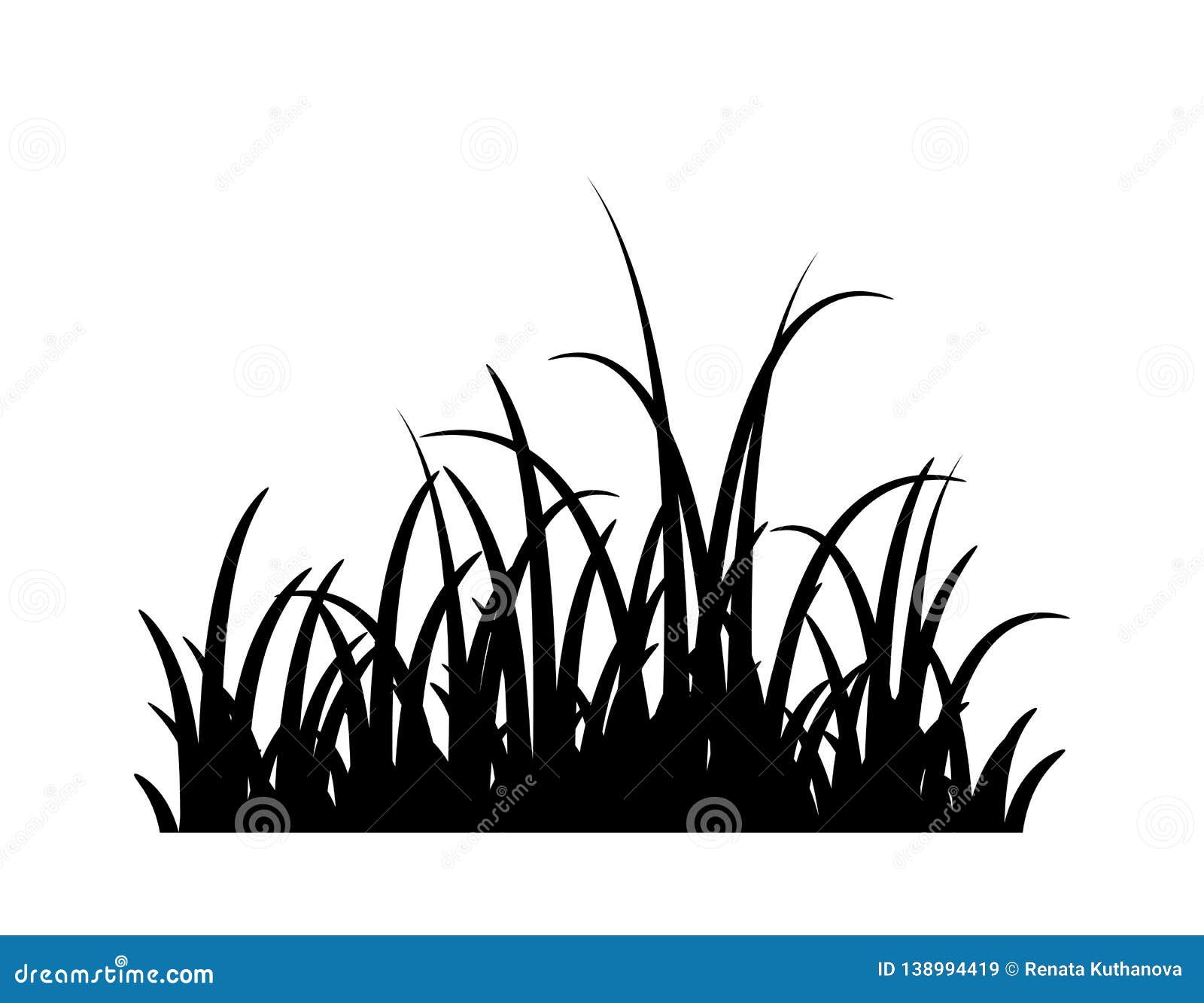 Grass stock illustration. Illustration of grow, icon - 138994419