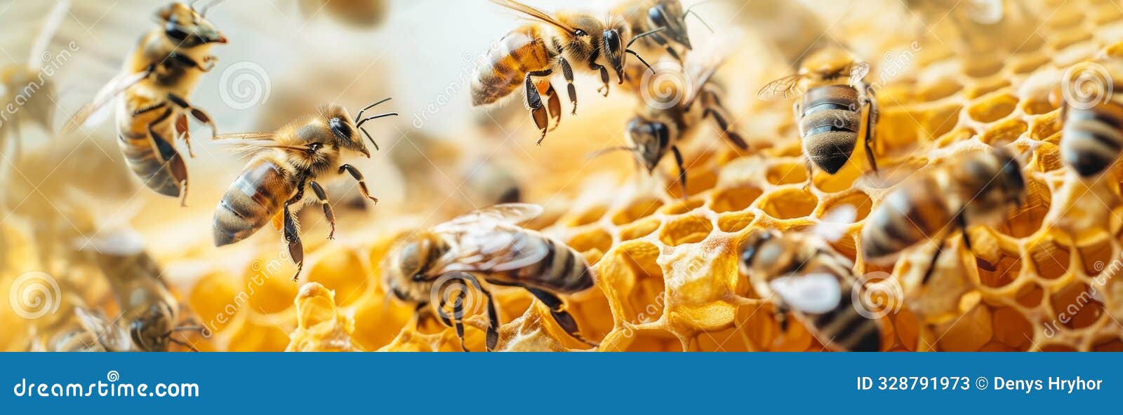 a cluster of bees swarming around a honeycomb, with some bees in flight around the hive