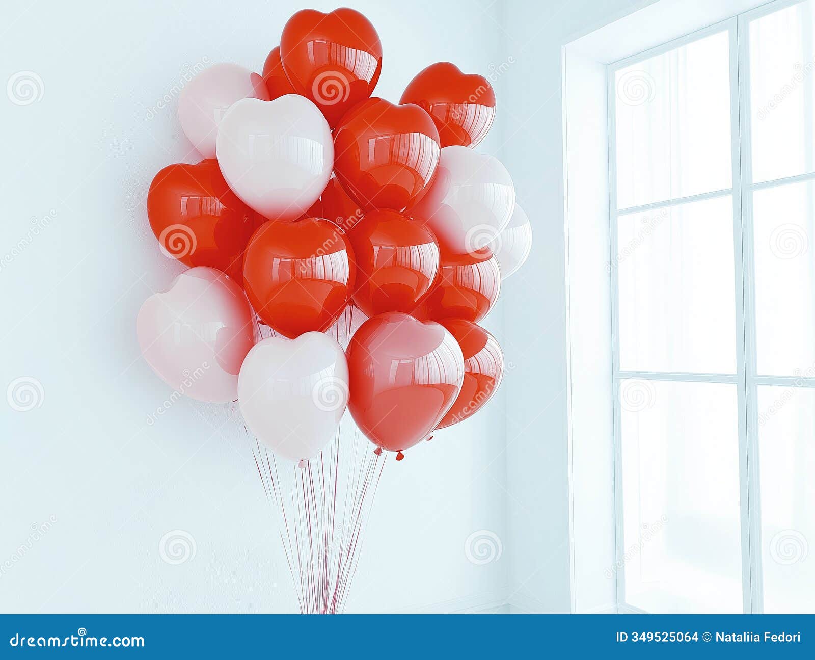 a cluster of red and pink