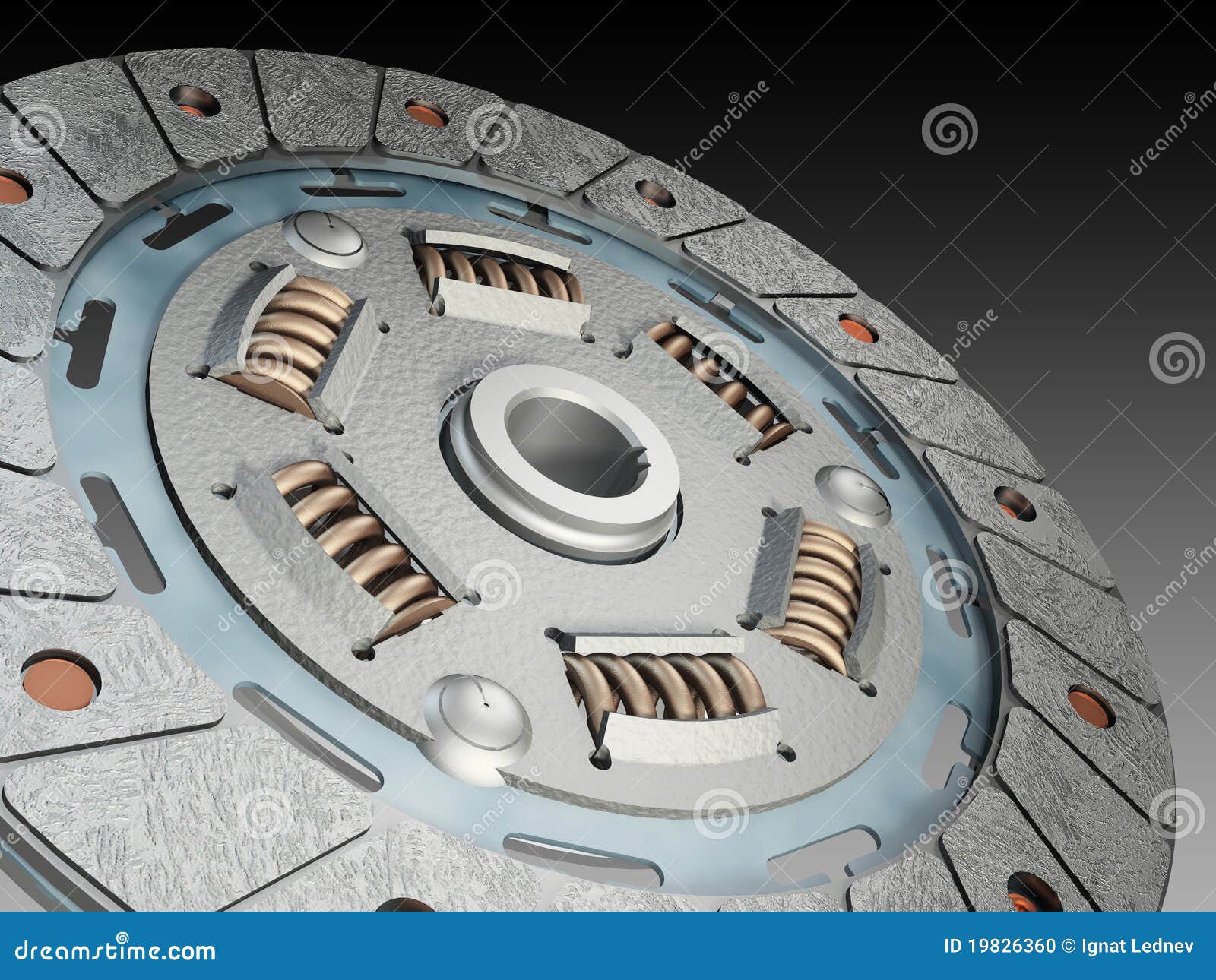 Clutch disc stock illustration. Illustration of operation 19826360