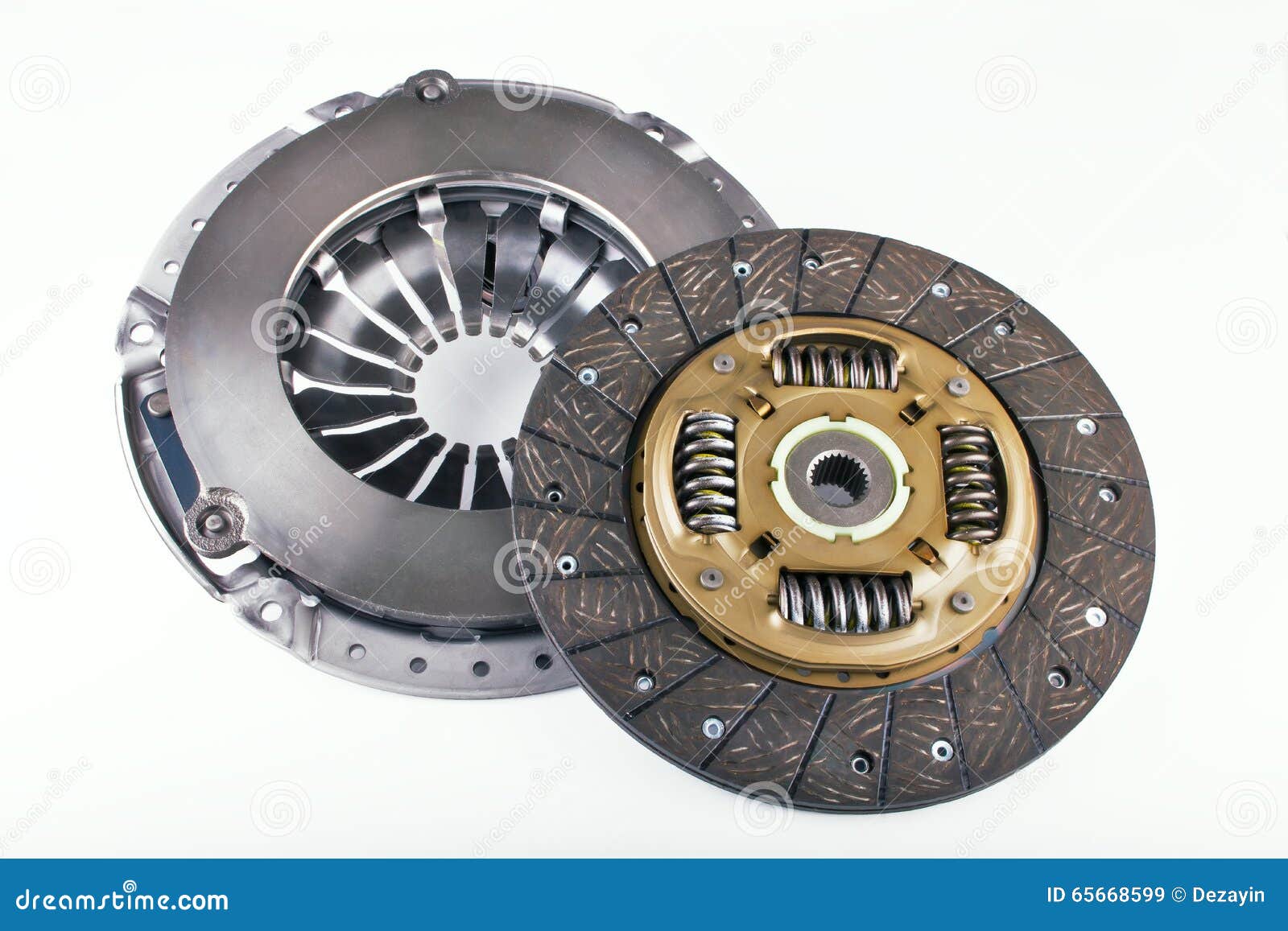 clutch disc car on a white background