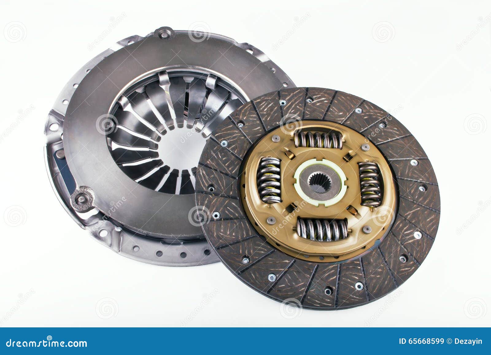 Clutch Disc Car on a White Background Stock Image Image of disk