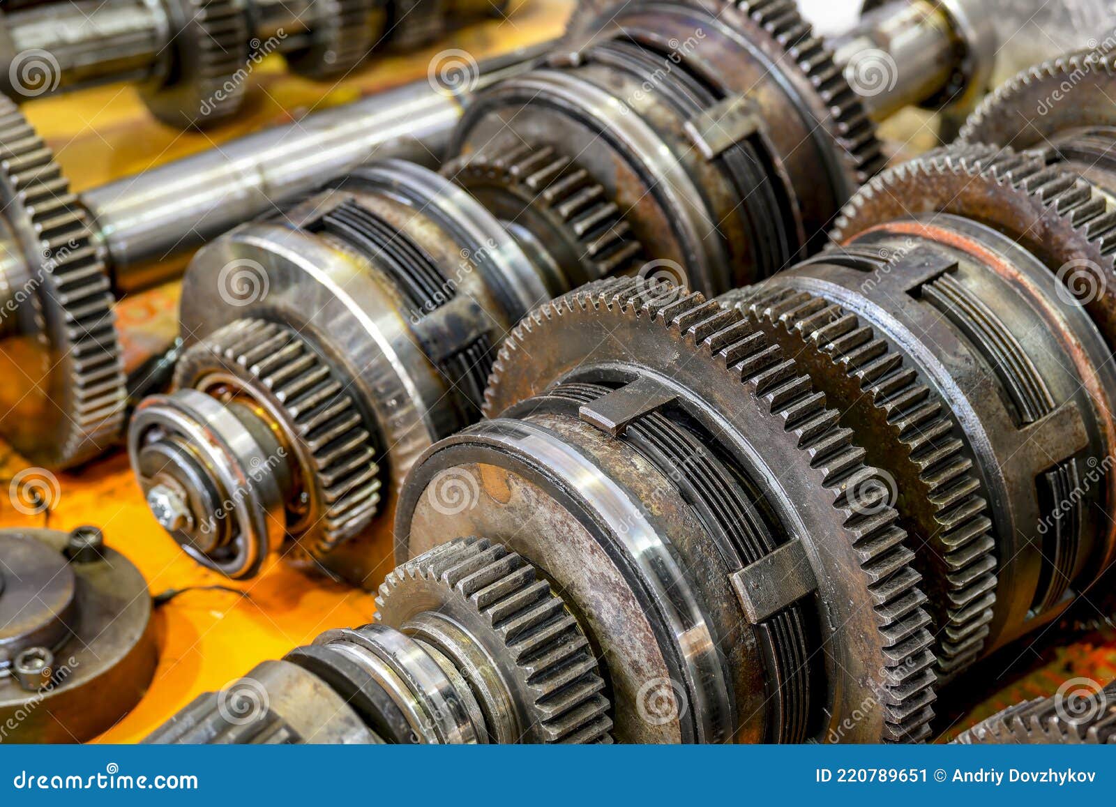 Clutch Discs with Gears of a Gearbox of Speeds of a Cnc Machine Stock