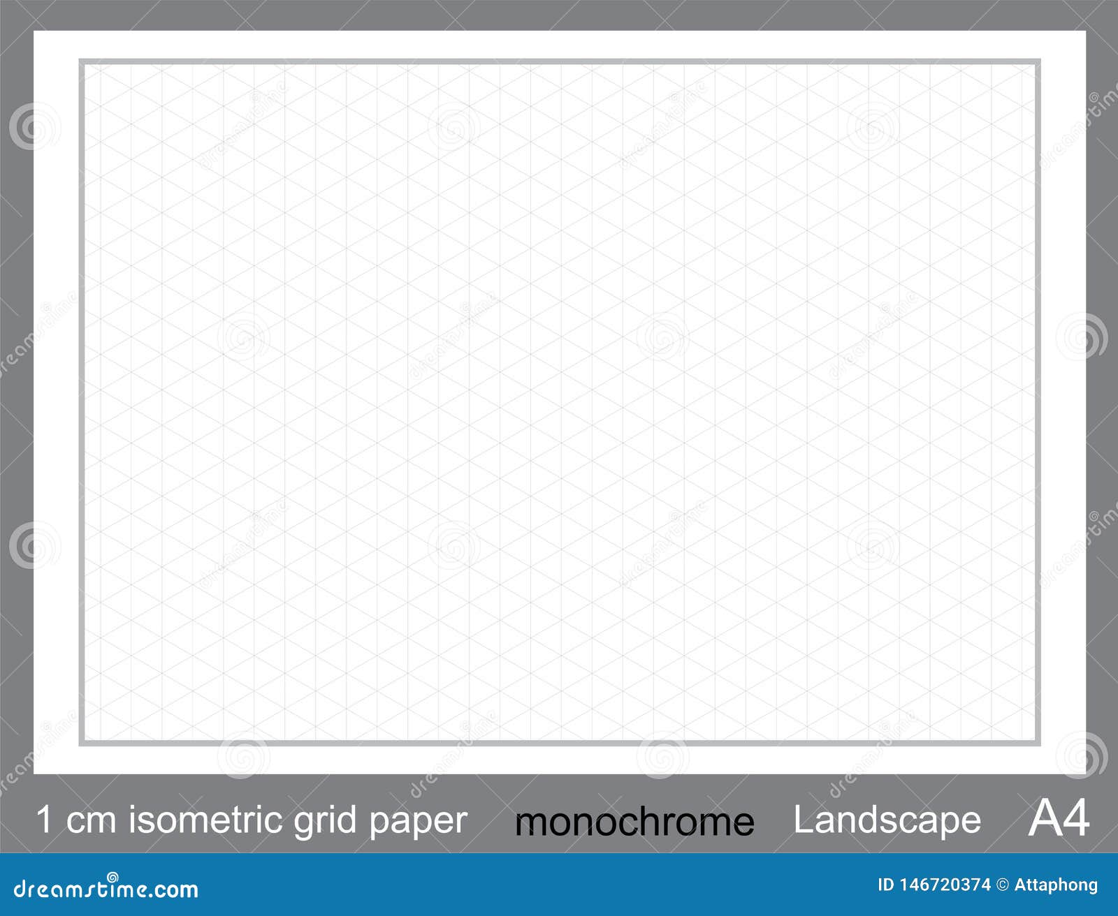 0.5 cm Isometric Dot Paper