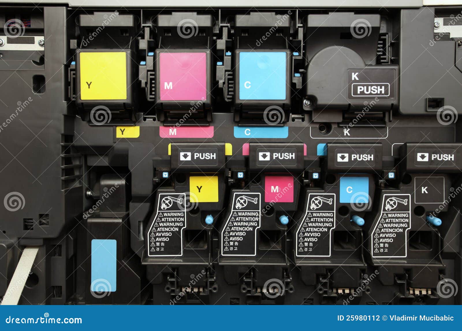 cmyk ink cartridges for laser copier machine