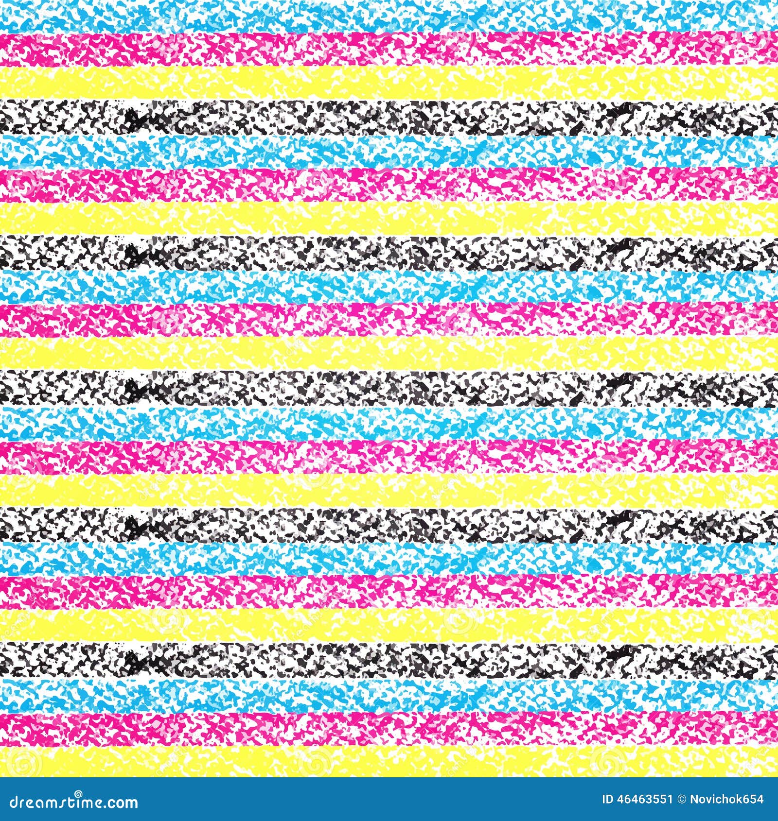 CMYK Pastel Crayon Striped Background Stock Vector Illustration of