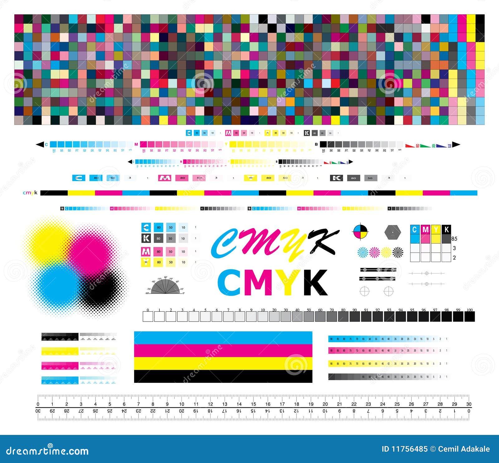 cmyk scala printer materials