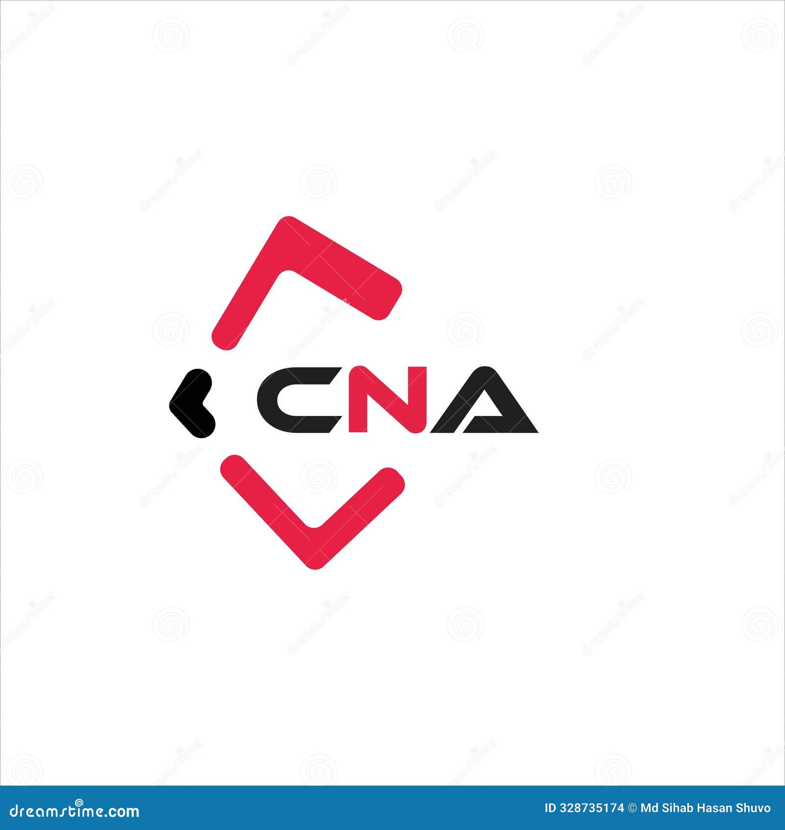 cna creative minimalist letter logo. cna unique  initials alphabet letter logo cna creative minimalist letter logo.