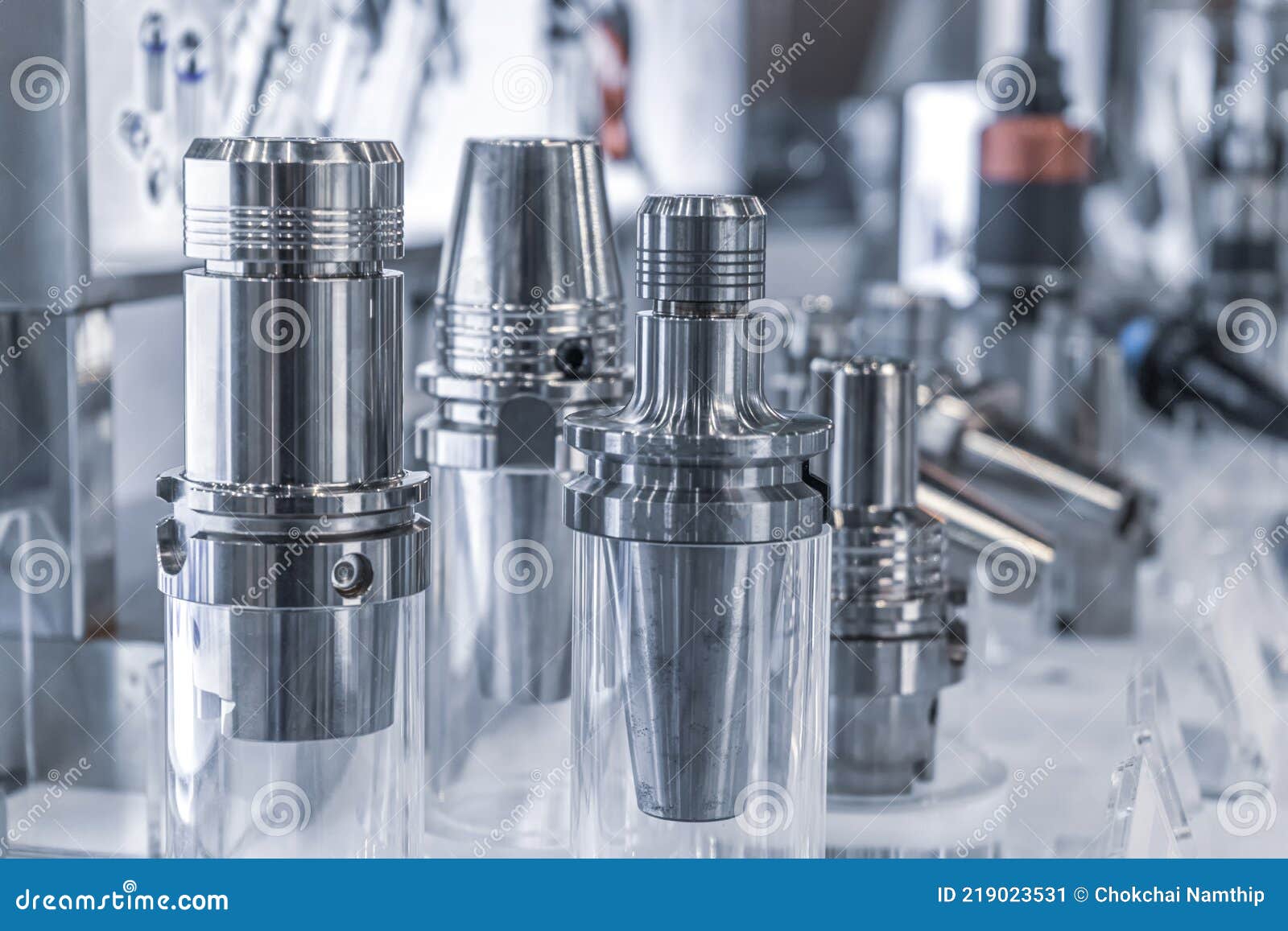 CNC Machine Tools Holders Chuck Cutter Metalwork Milling Stock Image