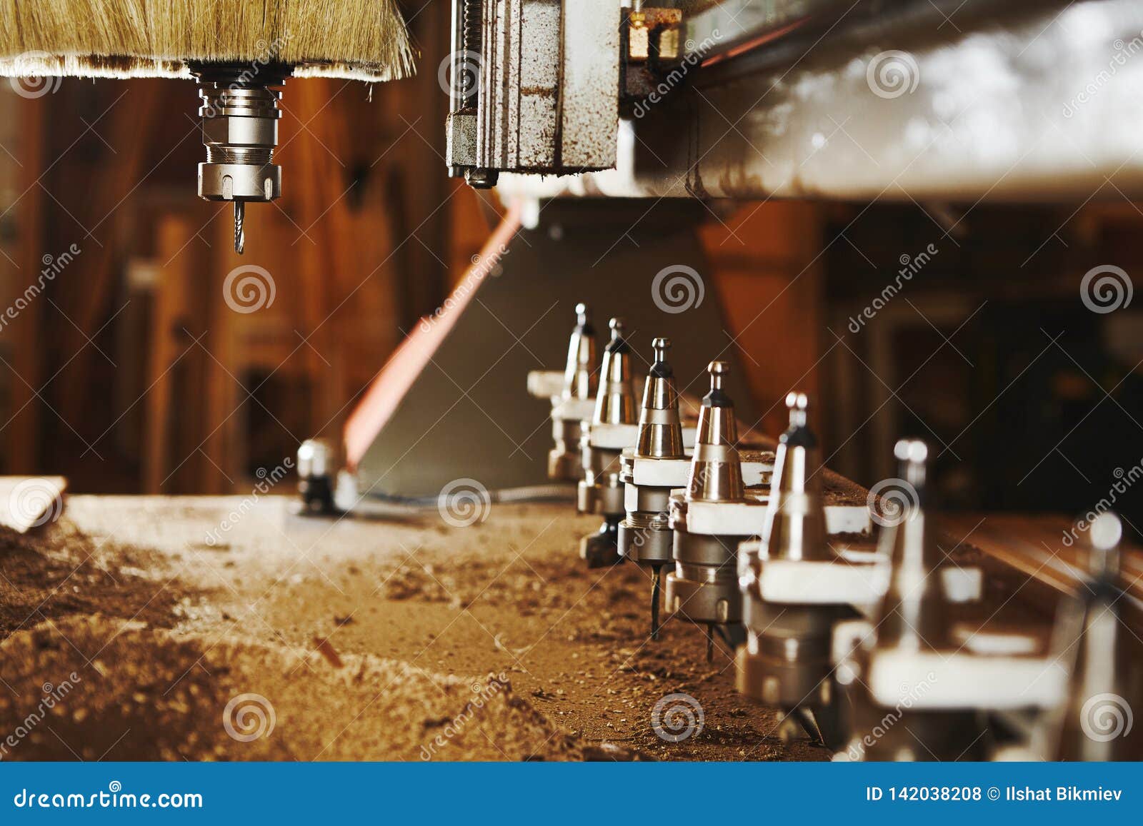 Cnc Wood Cutting Cutter, Machine with Numerical Control. Stock Photo Image of fraiser, fraser