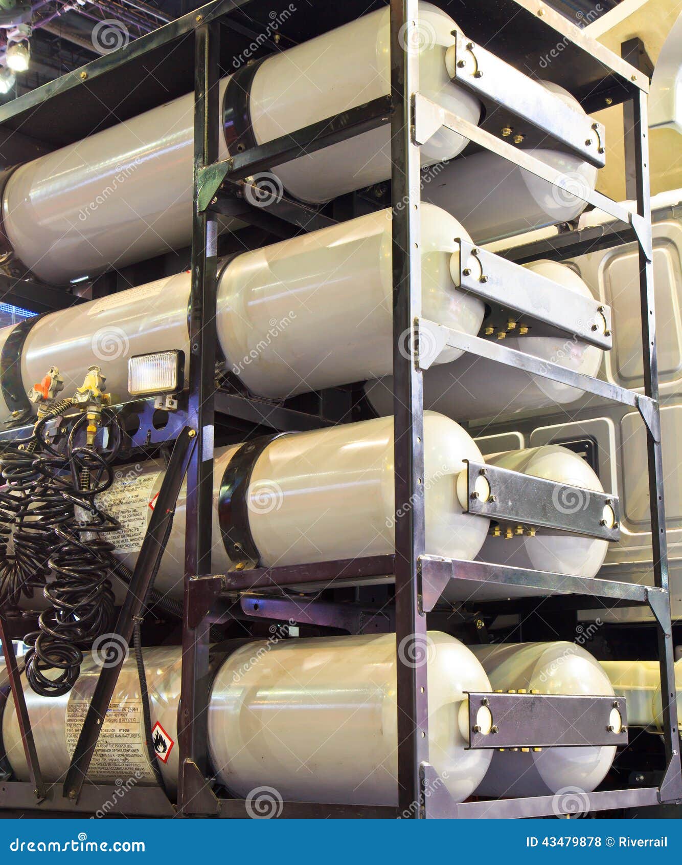 CNG/NGV tanks stock photo. Image of automobile, cost 43479878