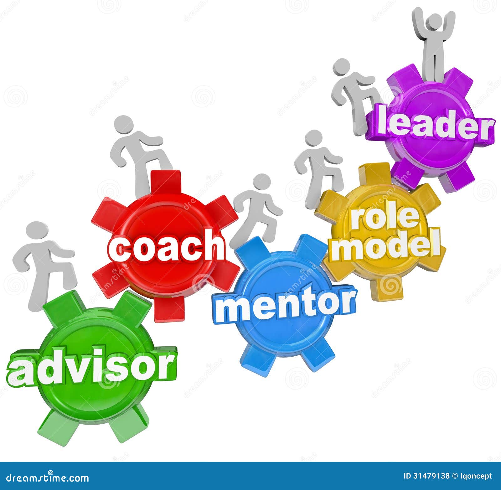 Advisor Mentor You To Achieve Goals Stock Illustration - Illustration of inspire, guide: