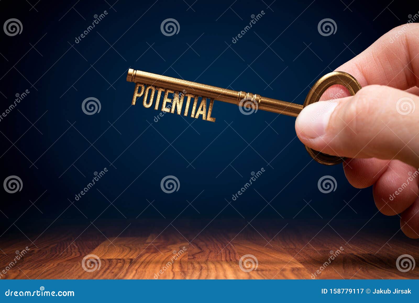 coach has a key to unlock potential - motivation concept