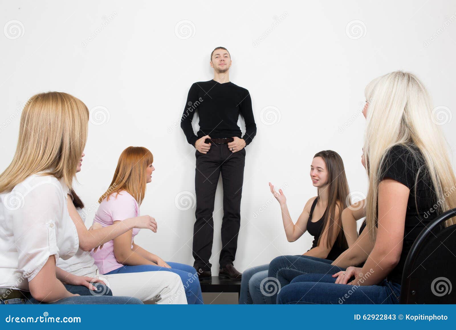 Coach and Support Group during Psychological Stock Image Image of