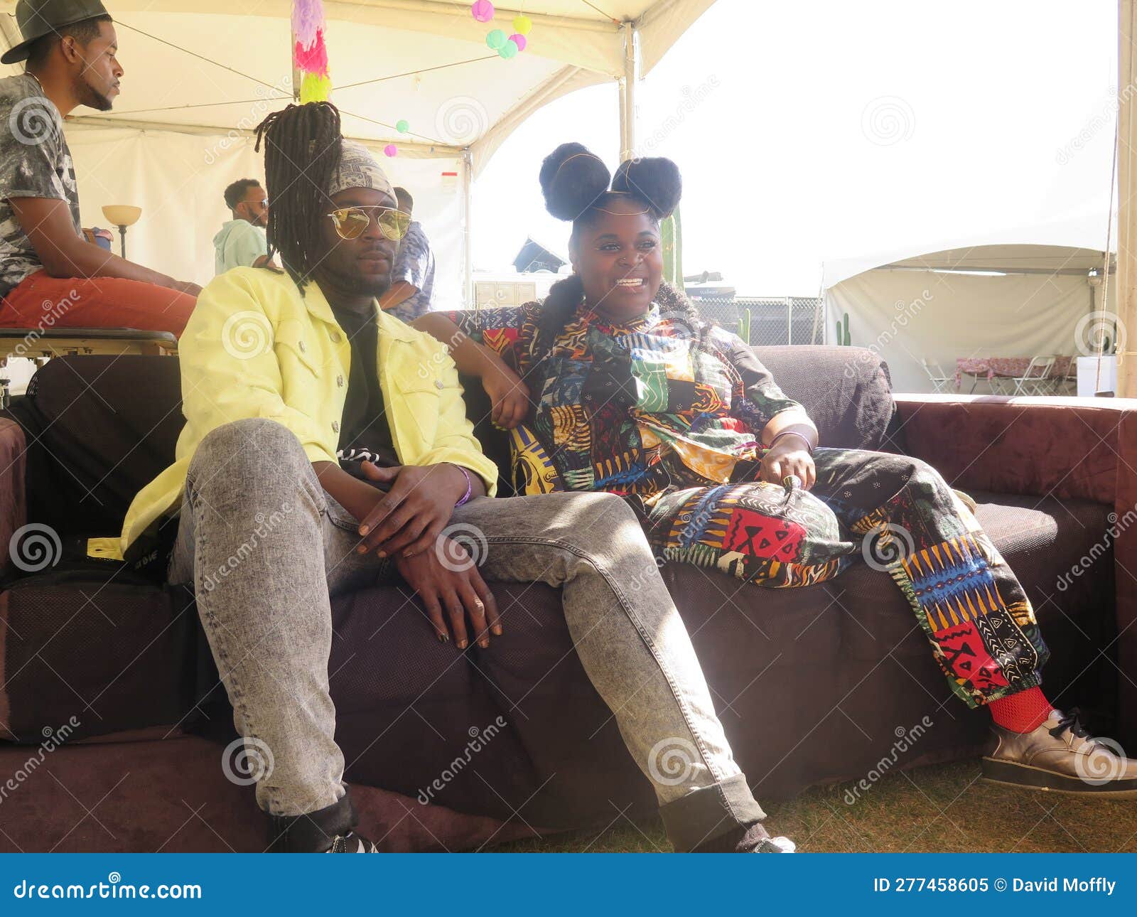 Tank and the Bangas Give an Interview Prior To Performing at Coachella