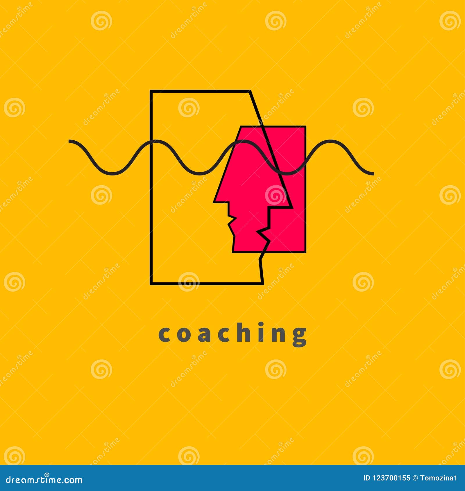 Coaching, coach icon stock vector. Illustration of modern - 123700155