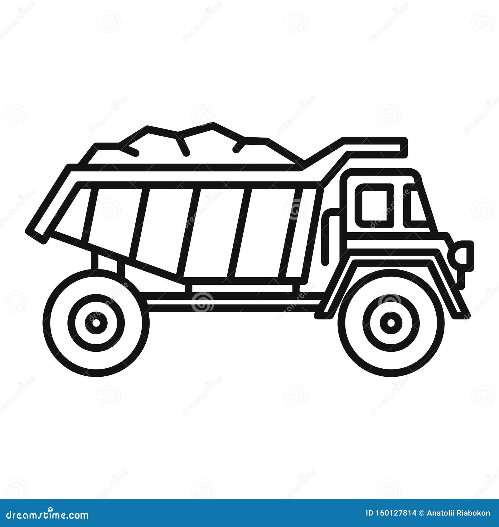 dump truck outline