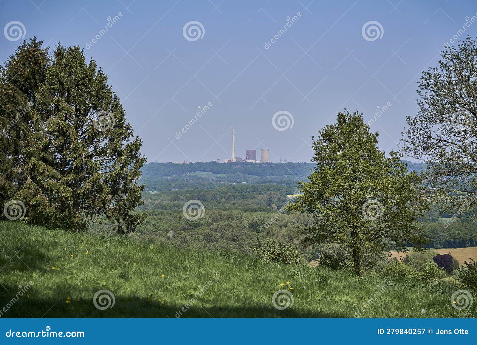 Coal Fired Power Plant Producing Electricity Stock Image - Image of