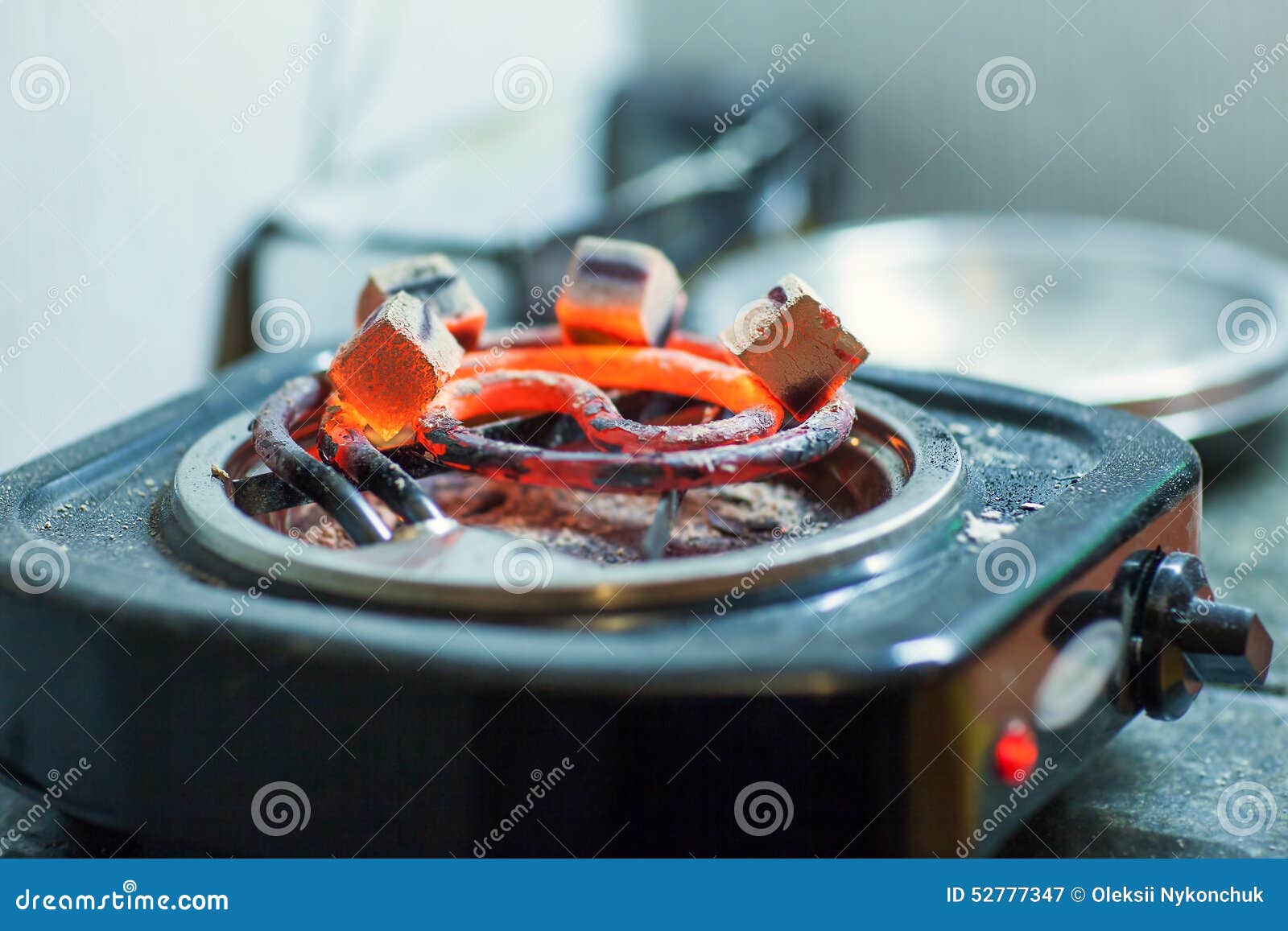 Coal for Hookah Warmup on the Grill Stock Image Image of equipment