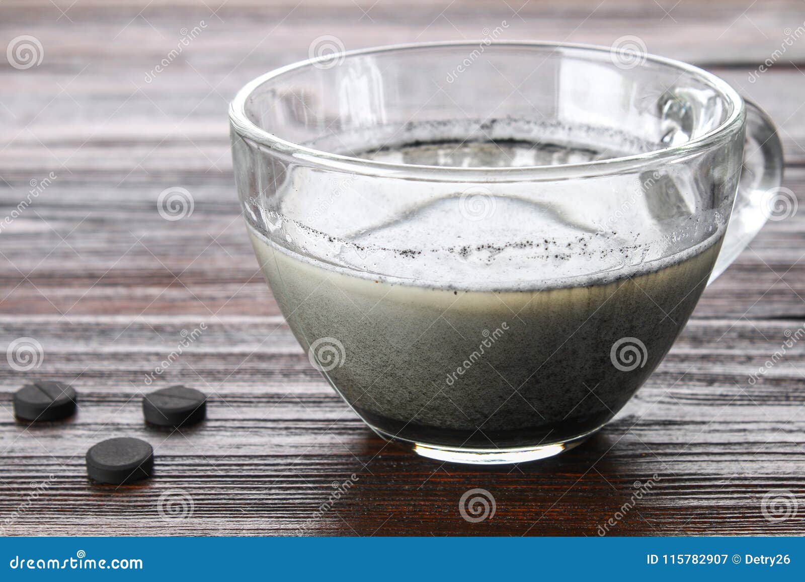 Coal Latte. Black Cappuccino. Black Coffee with Activated Carbon. Stock Image Image of coffee