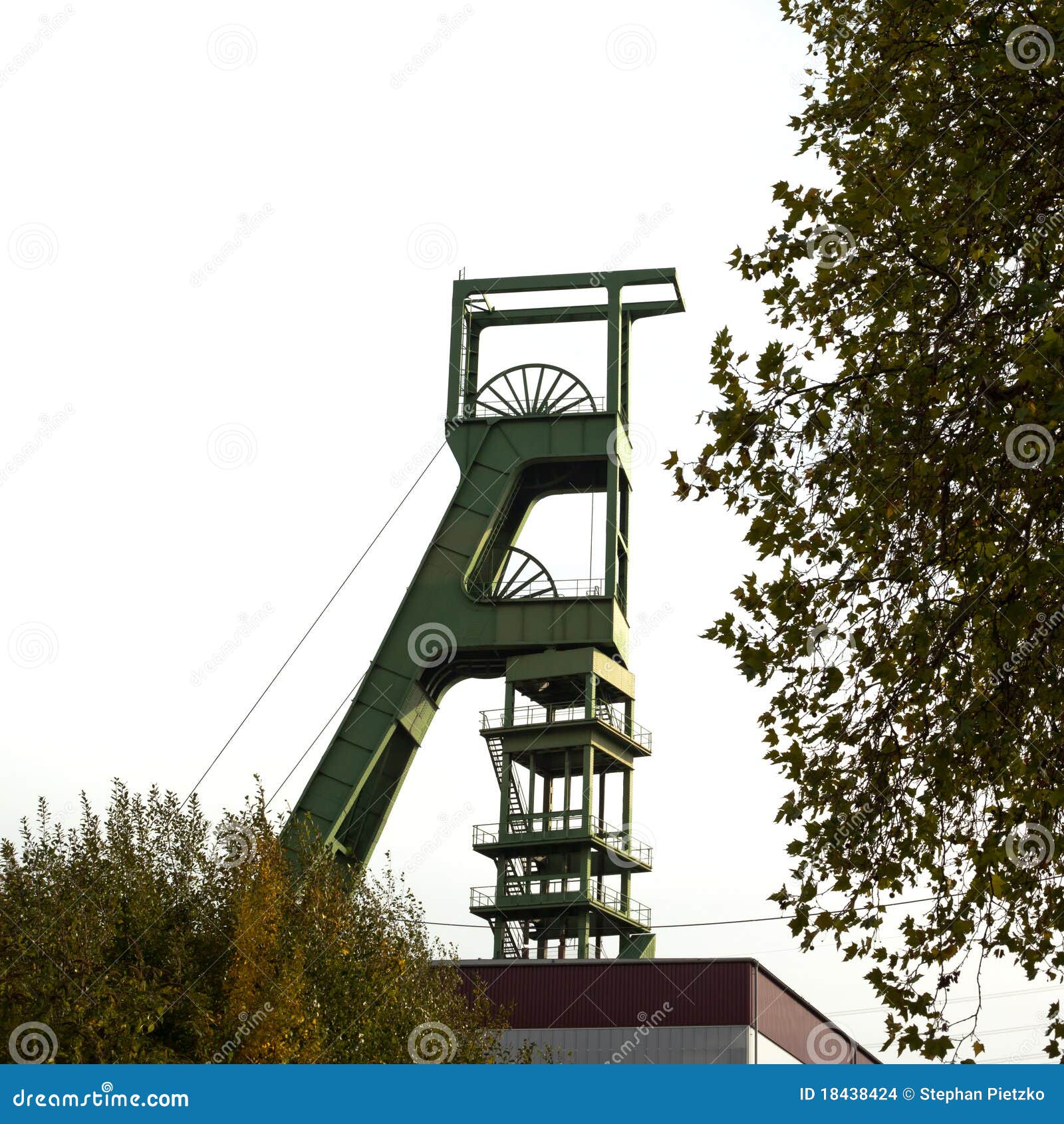 coal mine headgear tower