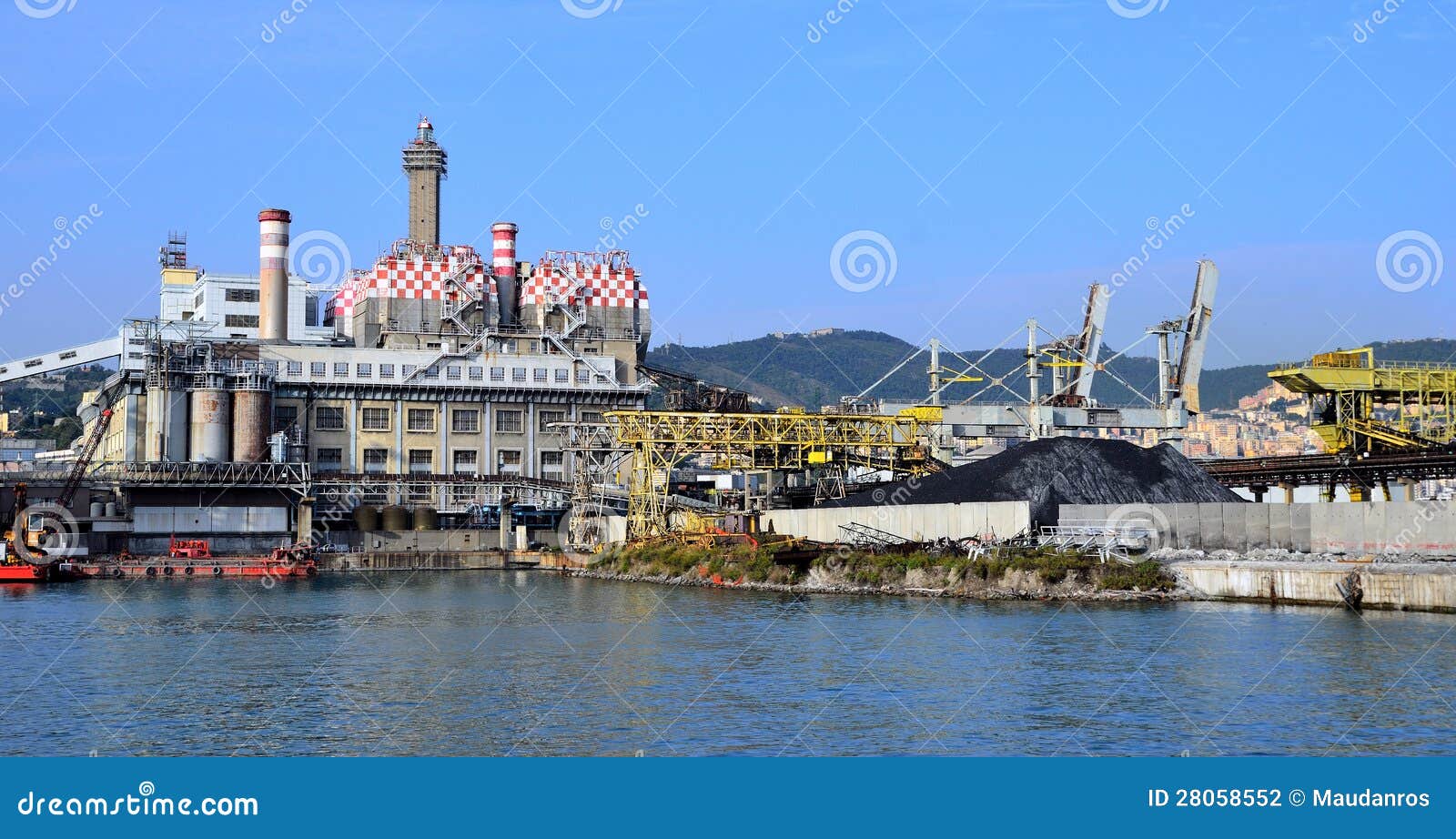 Coal plant stock photo. Image of metal, chimneys, hydroelectric 28058552