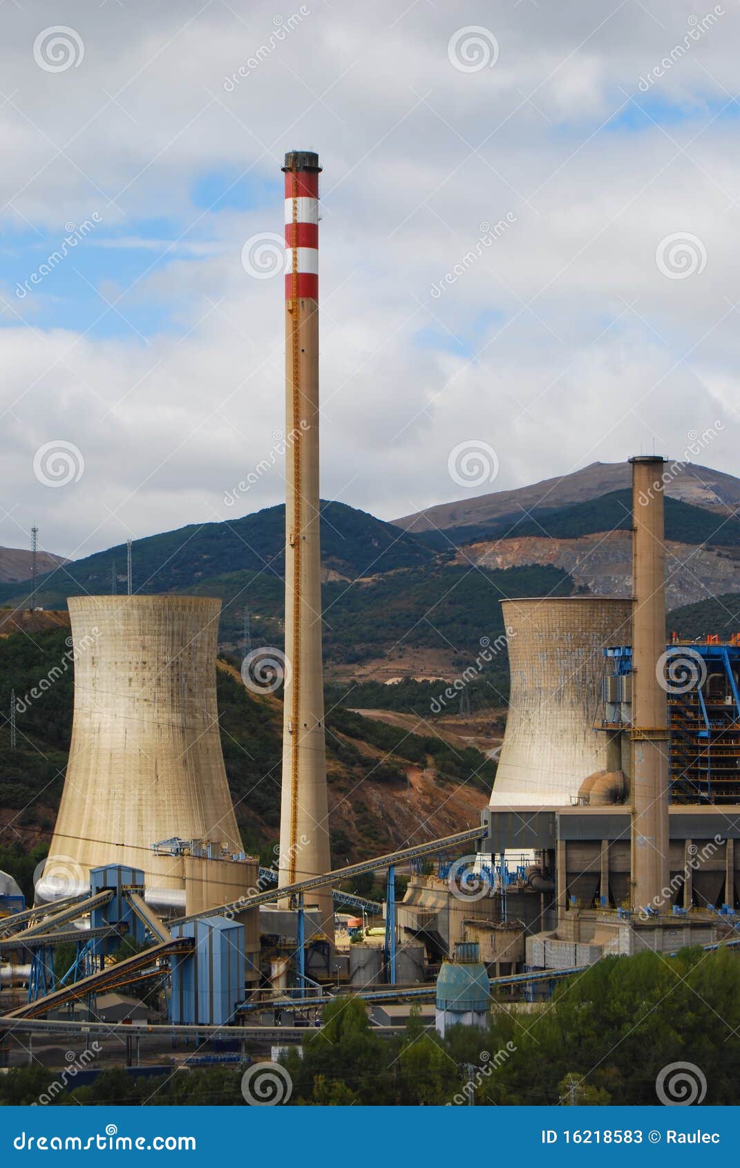 Coal plant in Spain. stock image. Image of heat, fuel 16218583