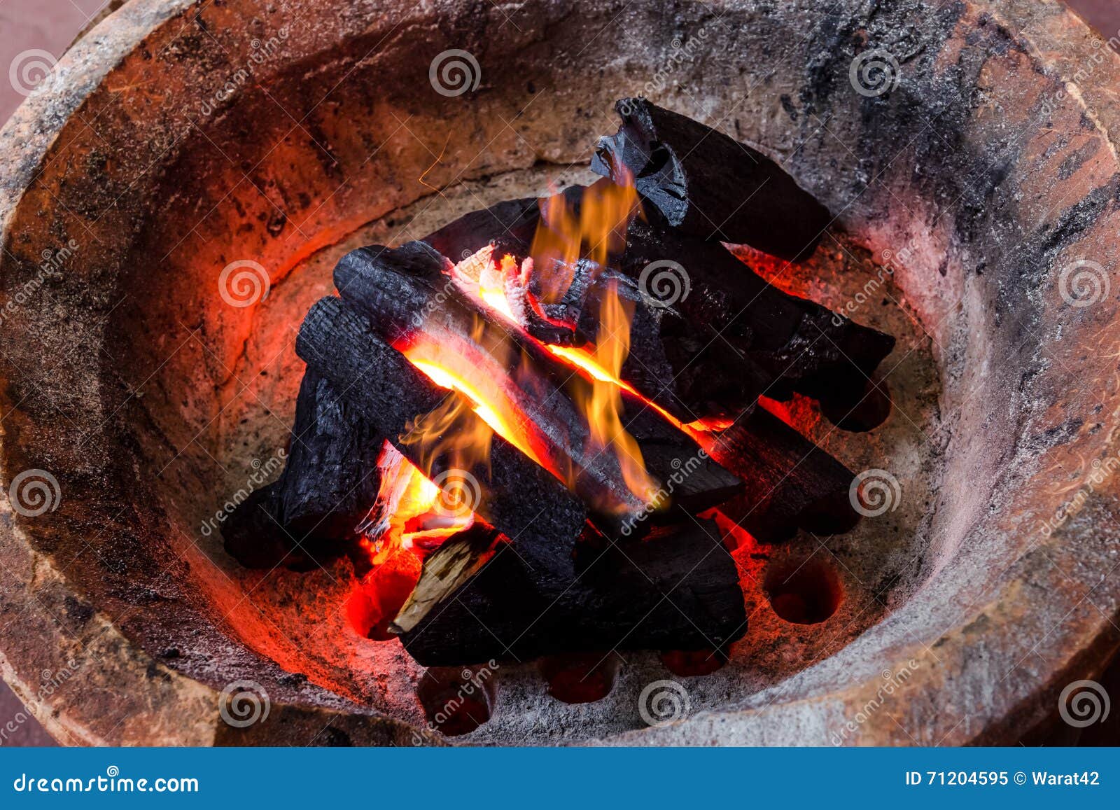 Coal stove with flame stock image. Image of abstract 71204595