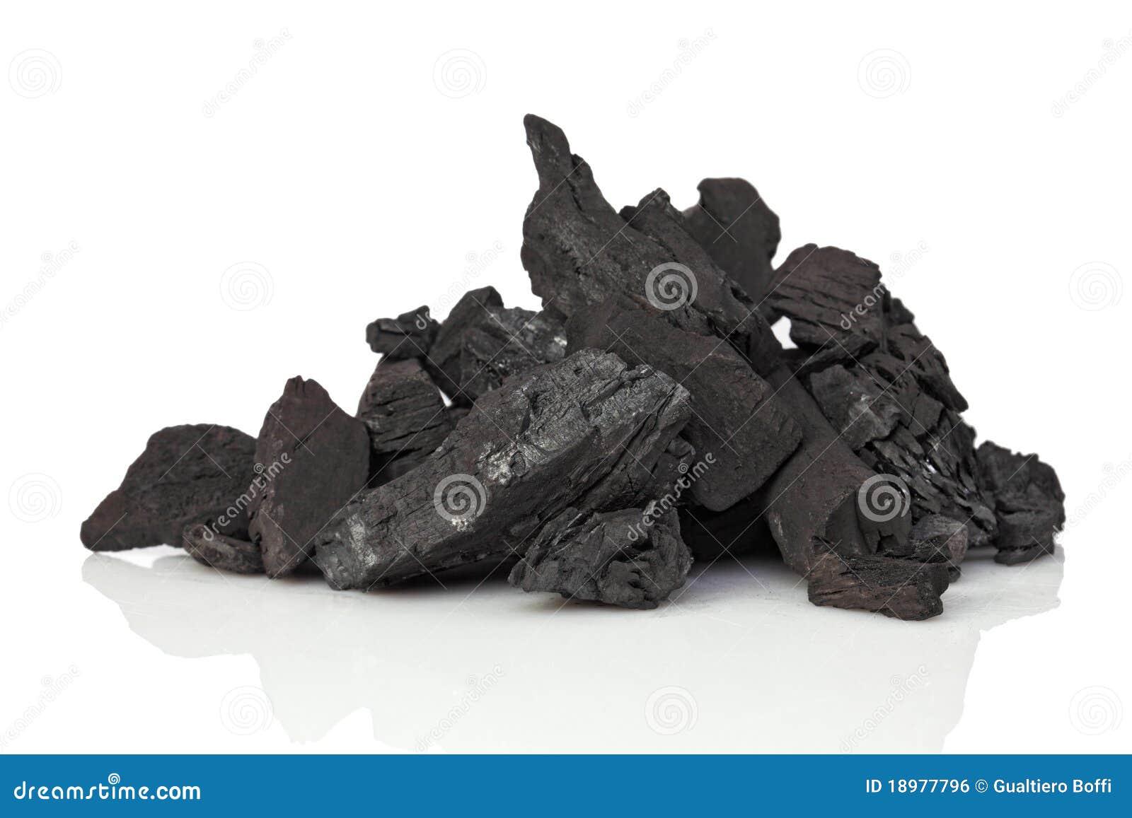 Coal on white stock photo. Image of coal, black, dark 18977796