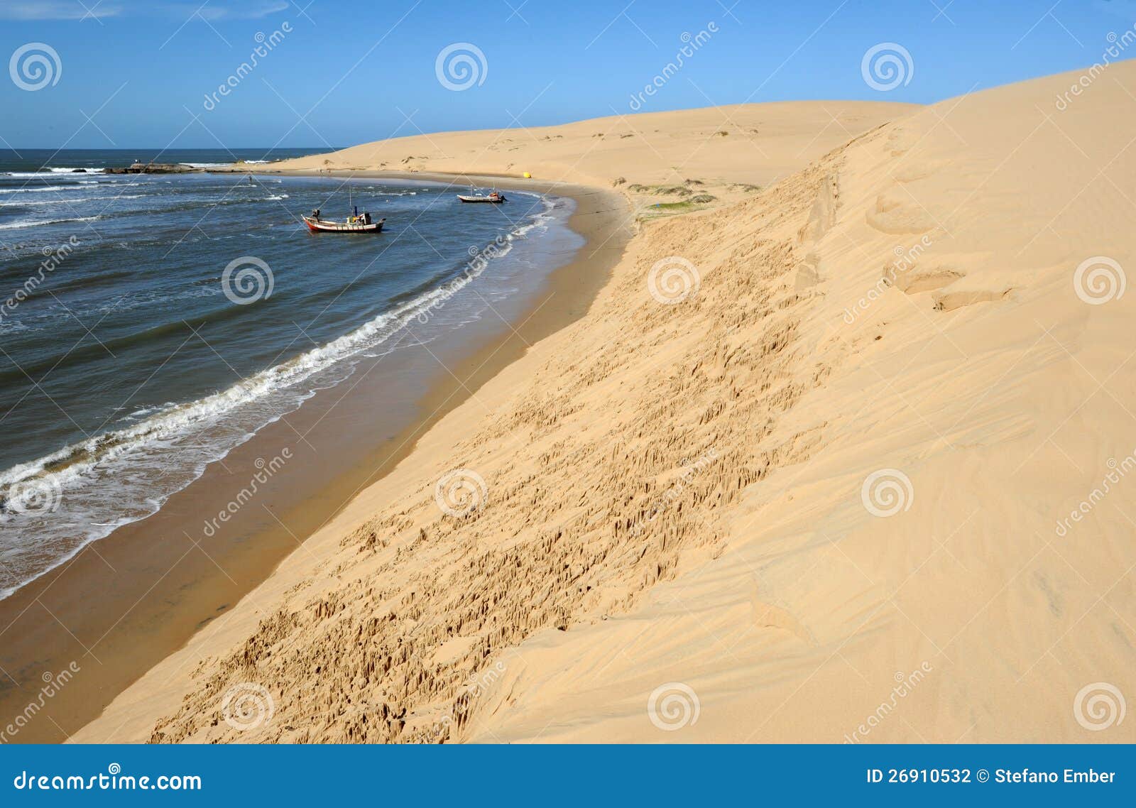 the coast at barra de valizas