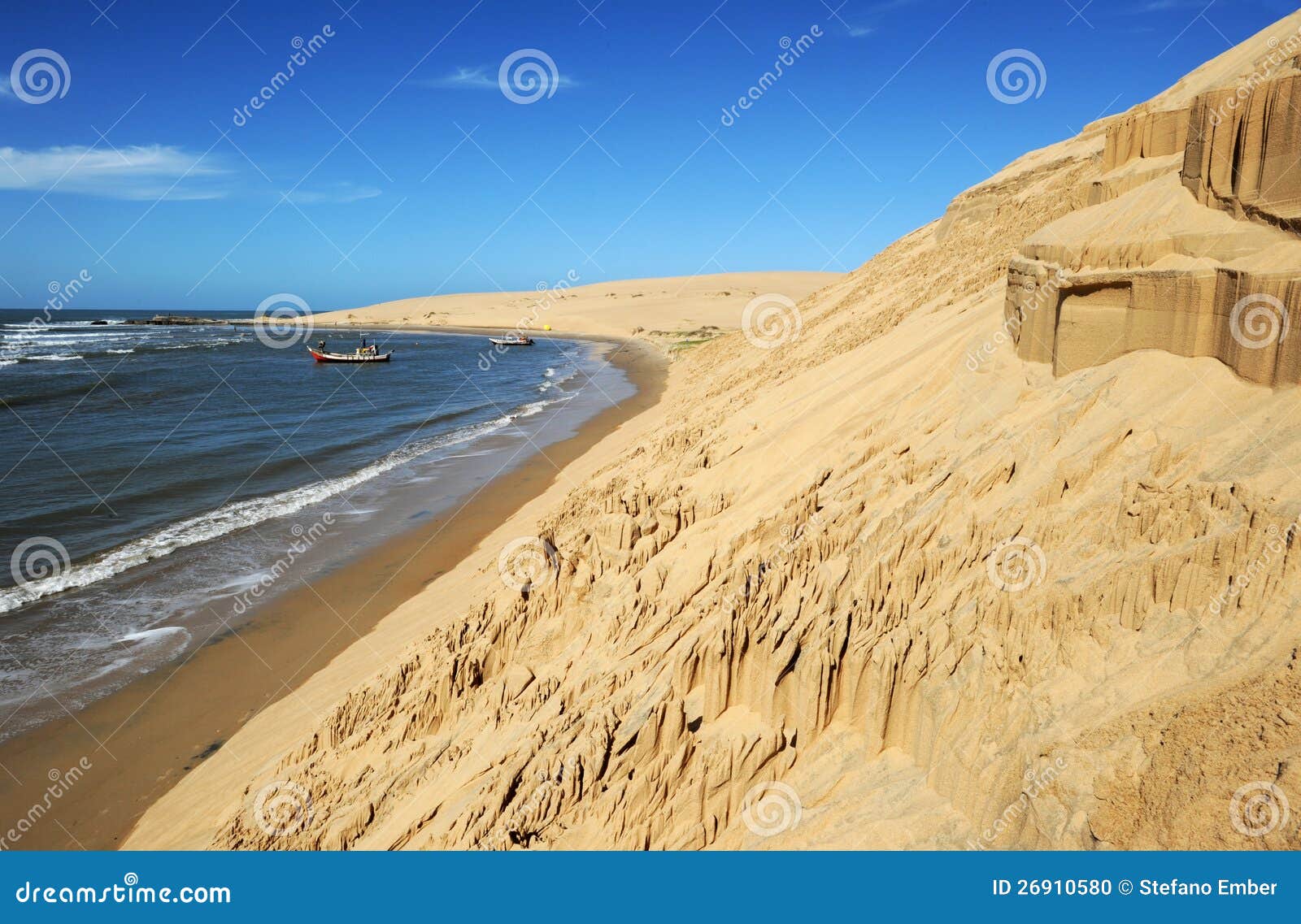 the coast at barra de valizas