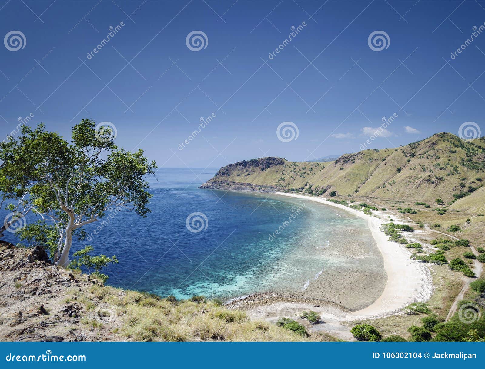 coast and beach view near dili in east timor leste