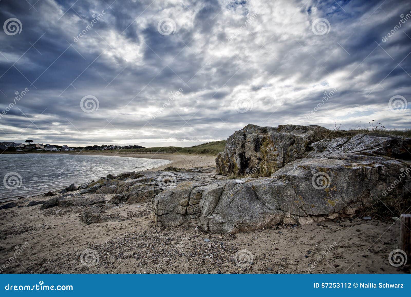 coast in brittany france near sillon de talbert