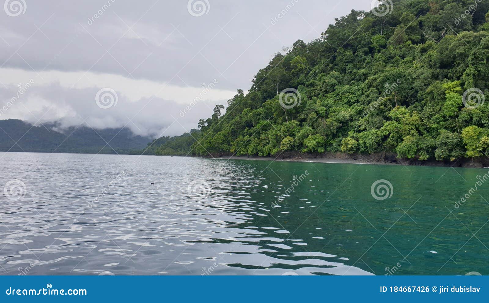 coast of costarica from a boat