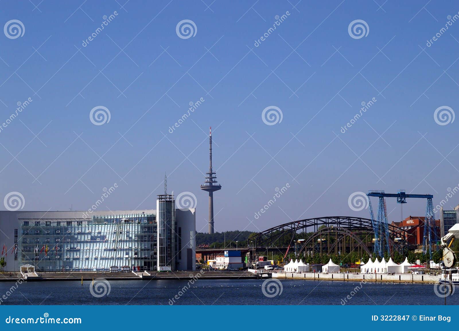 Coast of Kiel, Germany stock image. Image of building - 3222847
