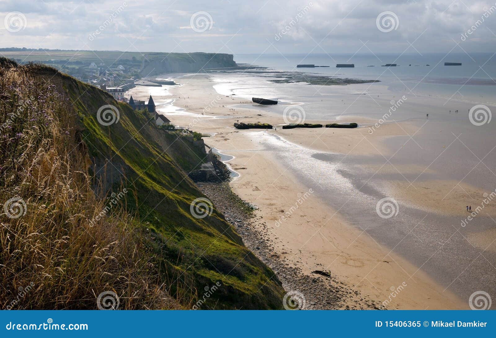 Coast of Normandy stock image. Image of normandy, scenics - 15406365