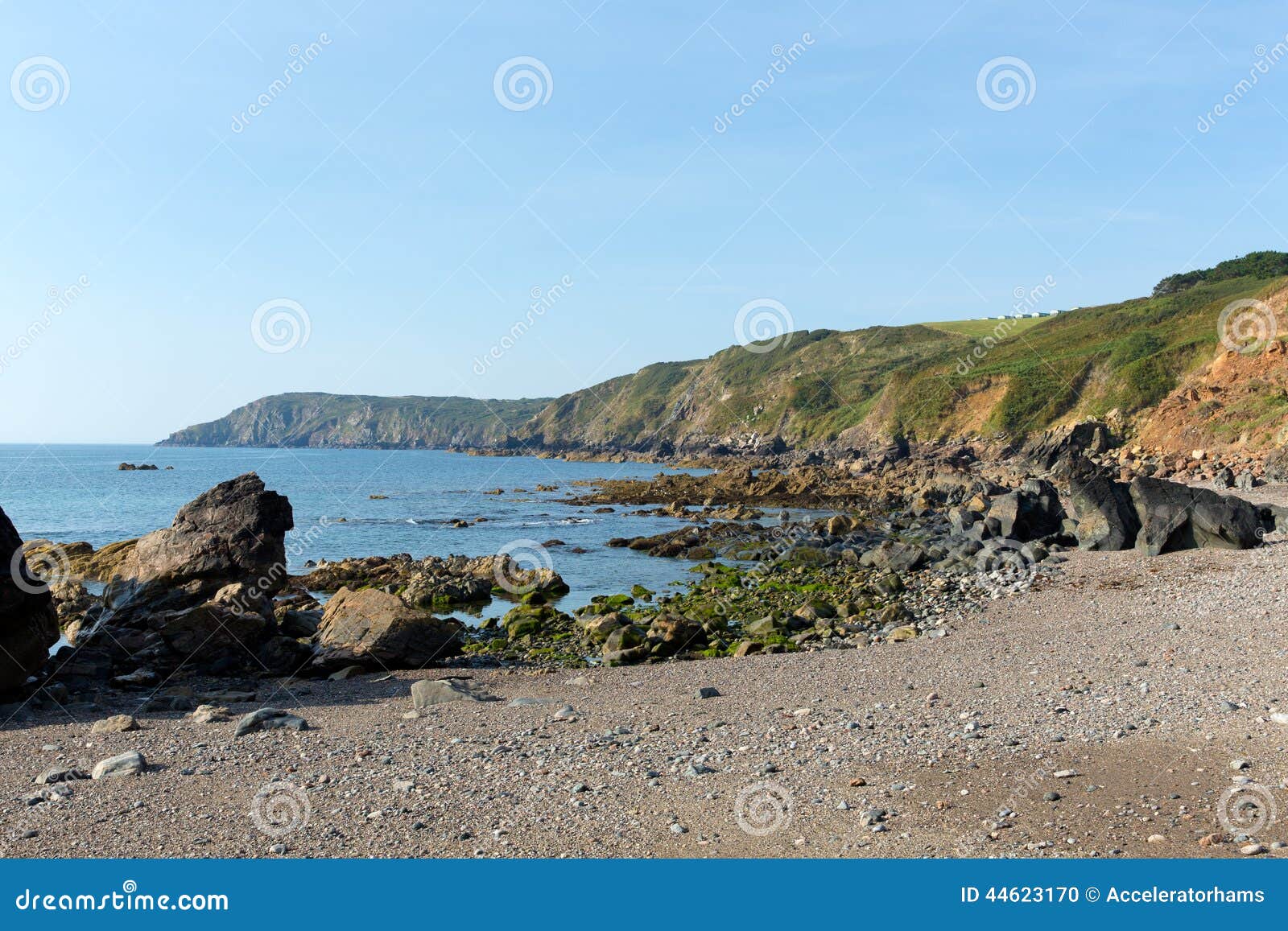 Coast And Rocks At Kennack Sands Cornwall  The Lizard 