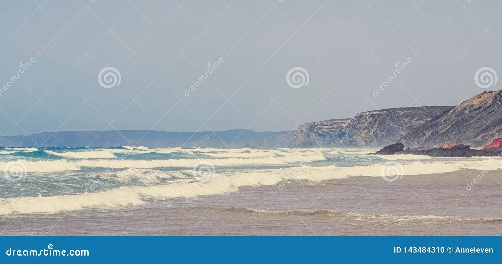 Atlantic Ocean Coast in Europe Stock Photo - Image of summertime, beach: 143484310