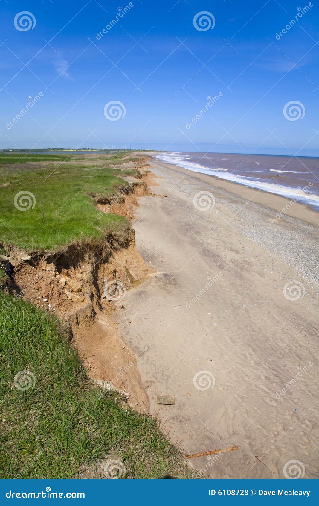 Coastal Erosion Holderness stock photo. Image of clay 6108728