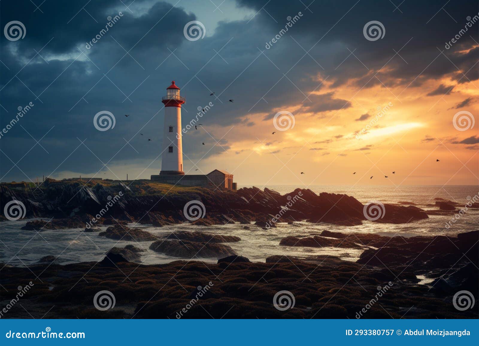 coastal guardian ile vierge lighthouse shines brightly along frances shores