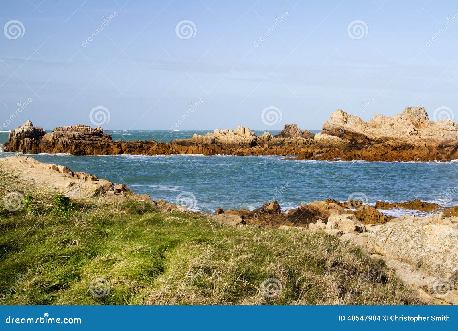 Coastal Scene on Guernsey, Channel Islands Stock Photo Image of