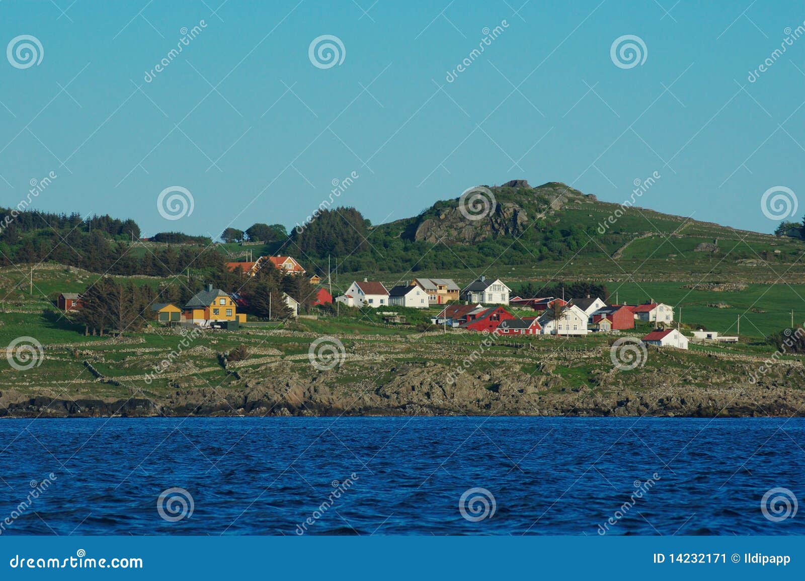 Coastal Settlement stock image. Image of settlement, blue 14232171