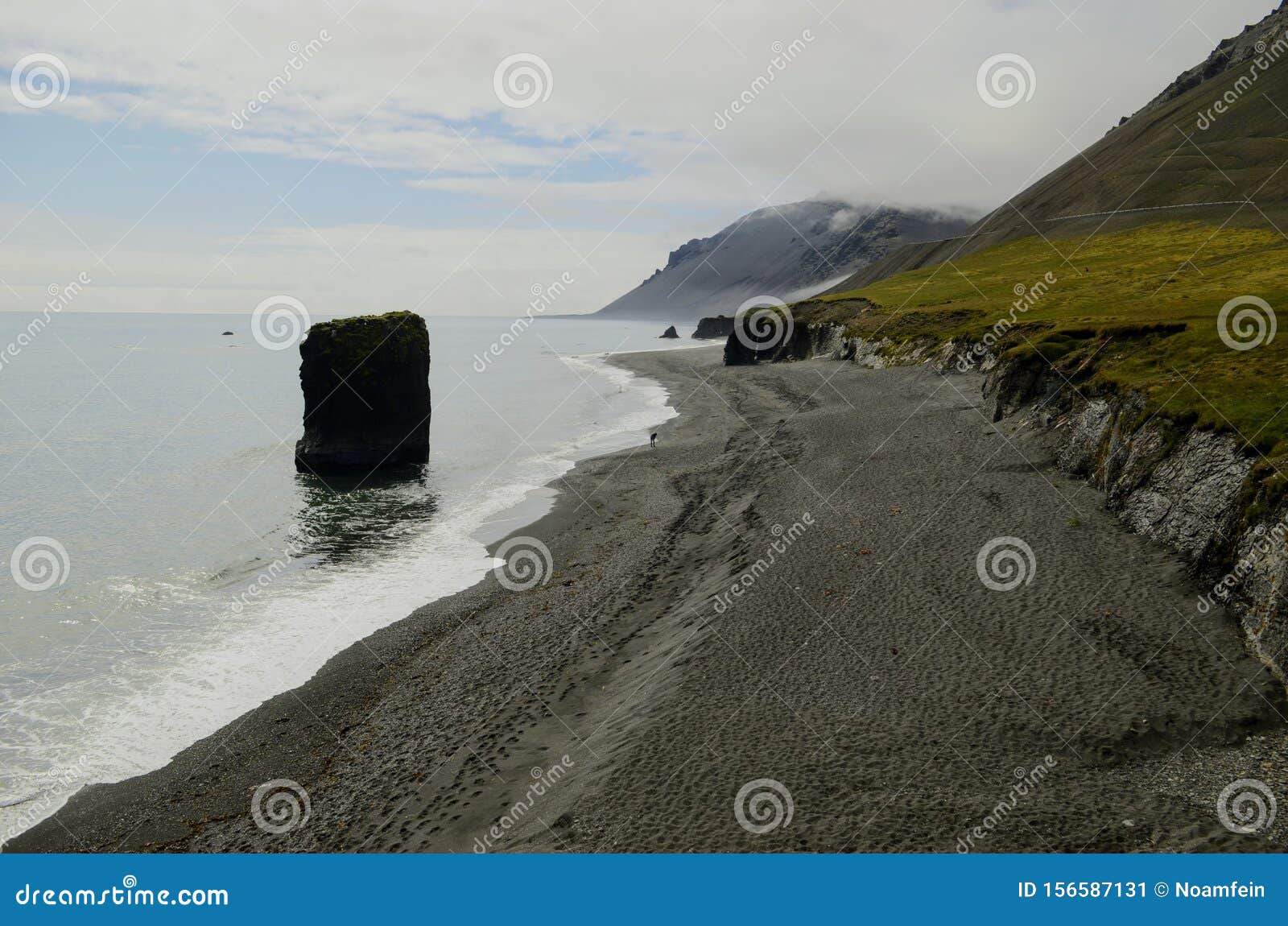 Coastal View of South Iceland Stock Image - Image of water, european ...