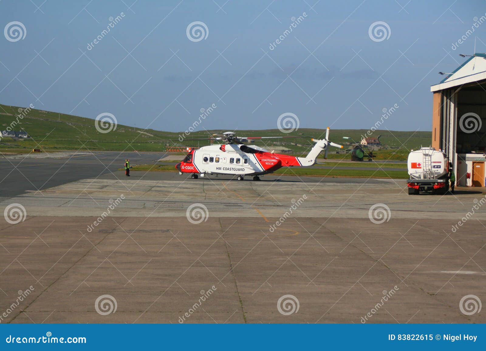 Rescue Helicopter at Airport Editorial Image - Image of transport, save: 83822615