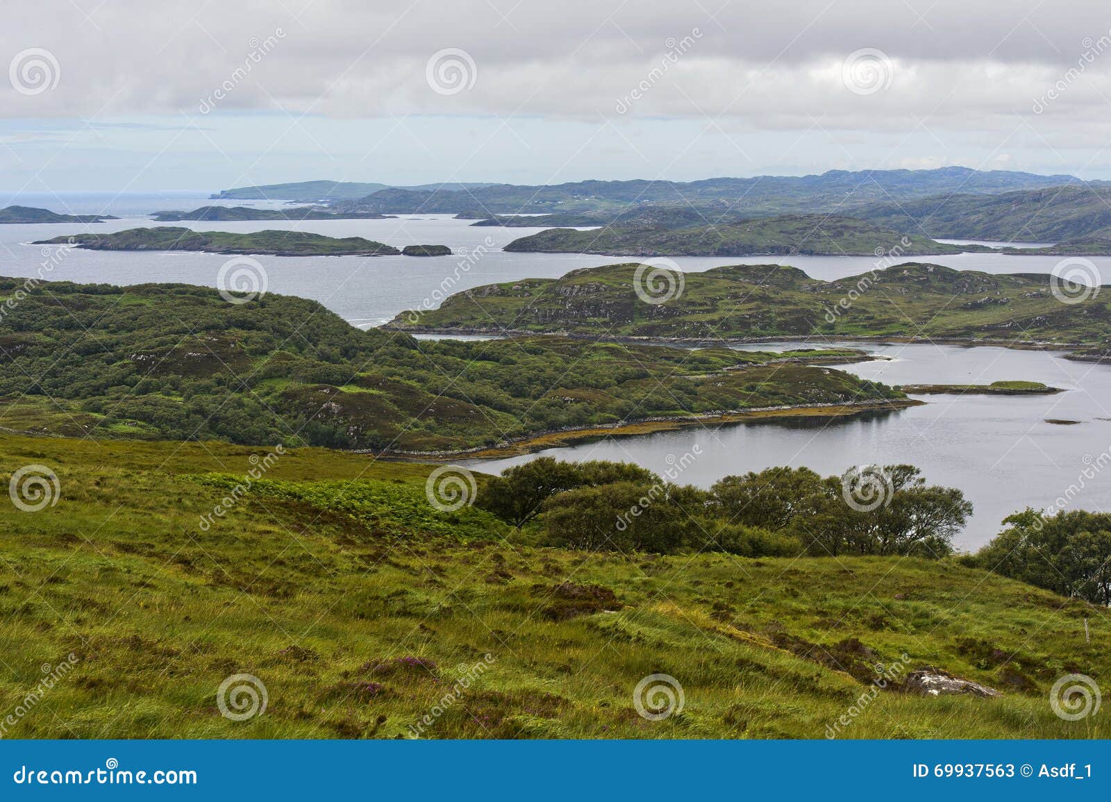 Coastline with Bays, Scotland Stock Image - Image of britain, great ...